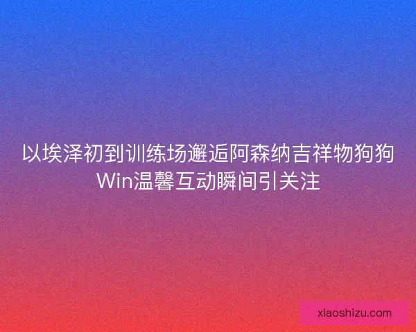 以埃泽初到训练场邂逅阿森纳吉祥物狗狗Win温馨互动瞬间引关注